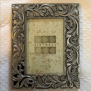 Sixtrees Pewter Picture Frame. 3.5”x5”. New